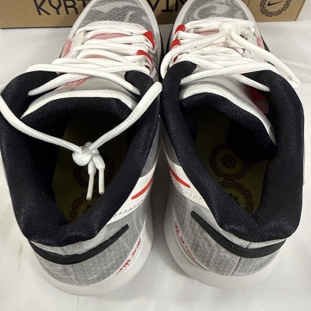Nike Kyrie 8 Shoes White University Red Women 15. M14 Sneakers Basketball DJ6017 - Picture 5 of 10